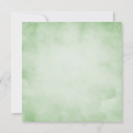 Waterverf Jasmine en Greenery Floral Baby shower Kaart (Achterkant)