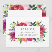 Waterverf Je wordt mijn aanvraag voor een briefpos Kaart (Voorkant / Achterkant)