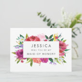 Waterverf Je wordt mijn aanvraag voor een briefpos Kaart (Staand voorkant)