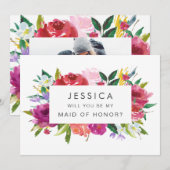 Waterverf Je wordt mijn aanvraag voor een briefpos Kaart (Voorkant / Achterkant)