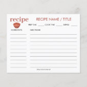 Waterverf  Jelly Mold Recipe Kaart (Voorkant)