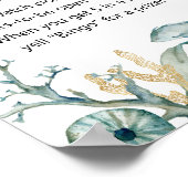 Waterverf Jellyfish Baby Food Challenge Sign Poster (Hoek)