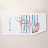 Waterverf JELLYFISH Beach Coastal AVALON Badhanddoek (Badhanddoek)