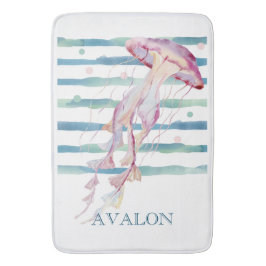 Waterverf JELLYFISH Beach Coastal AVALON Badmat