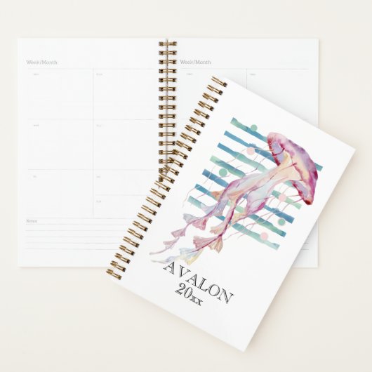 Waterverf JELLYFISH Beach Coastal beschikbaar voor Planner (Display)