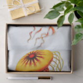  Waterverf Jellyfish tegen witte achtergrond Tissuepapier (Geschenk)