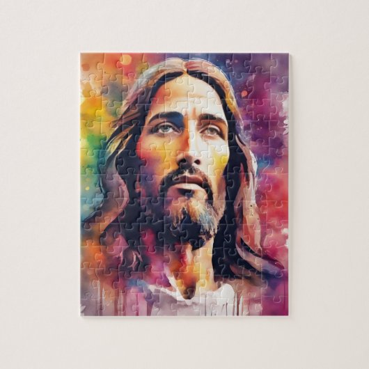 Waterverf Jesus Legpuzzel (Verticaal)