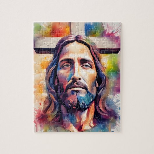 Waterverf Jesus Legpuzzel (Verticaal)