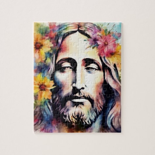 Waterverf Jesus Legpuzzel (Verticaal)