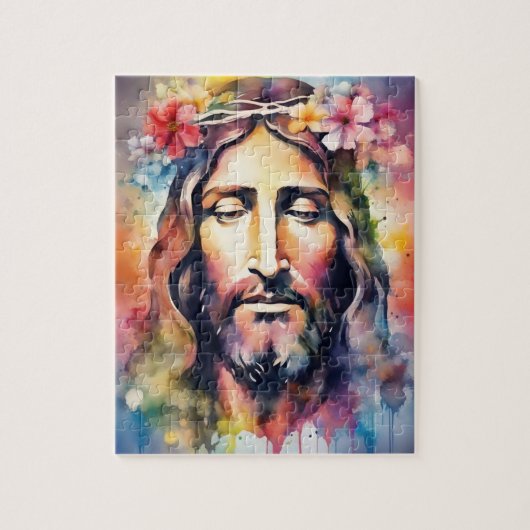 Waterverf Jesus Legpuzzel (Verticaal)