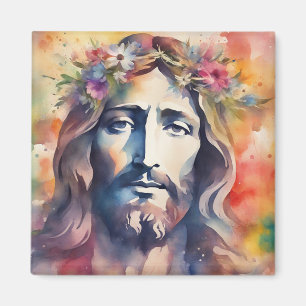 Waterverf Jesus Magneet
