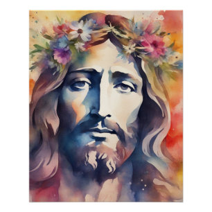 Waterverf Jesus Perfect Poster