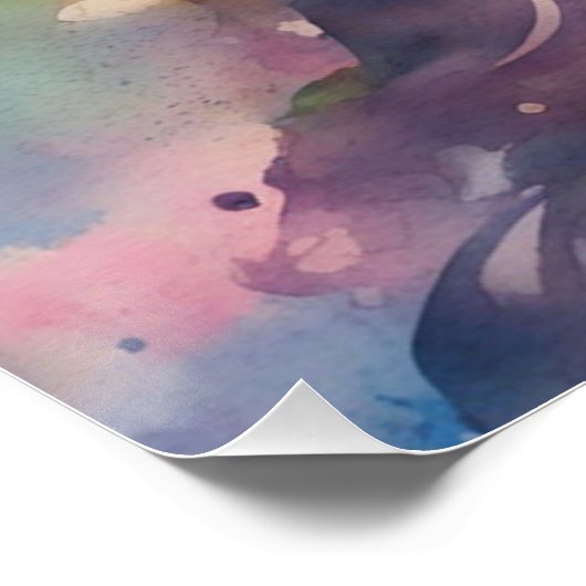 Waterverf Jesus Perfect Poster (Hoek)