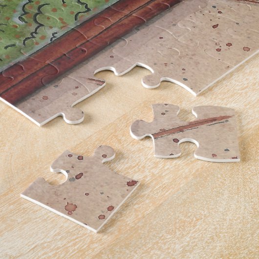 Waterverf Jigzaag Puzzle Legpuzzel (Zijkant)