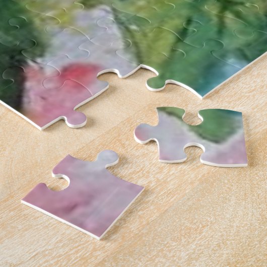 Waterverf Jigzaag Puzzle Spring Birds Legpuzzel (Zijkant)