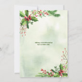 Waterverf Jingle en Mingle Kerstparty Kaart (Achterkant)