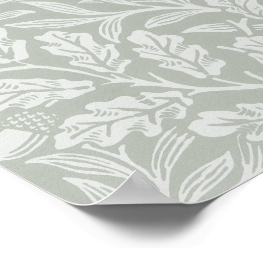 Waterverf jockey op een bruin paard,  poster (Hoek)