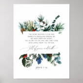 Waterverf Johannes 1:14 Kerst poster (Voorkant)