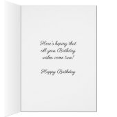 Waterverf Johnny Jump Up Viola Birthday Kaart (Binnen (Rechts))