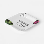 Waterverf Joint Soccer Party Borden Papieren Bordje (Gebogen)