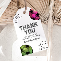 Waterverf Joint Voetbal Favor Tags
