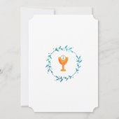 Waterverf | Jongen Eerste Communie Uitnodigingen (Achterkant)