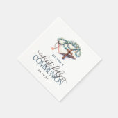 Waterverf Jongen Eerste Heilige Communie Servet (Hoek)