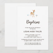 Waterverf Jongen Herten op Witte Dop Kaart (Voorkant / Achterkant)