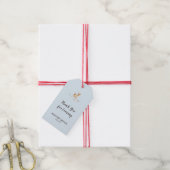 Waterverf Jongen Herten Paddestoel Baby shower Fav Cadeaulabel (Met Touw)
