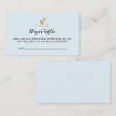 Waterverf Jongen Hertenluier Raffle Enclosure Kaar Informatiekaartje (Voorkant / Achterkant)