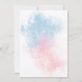 Waterverf jongen of meisje Geslacht onthullen part Kaart (Achterkant)