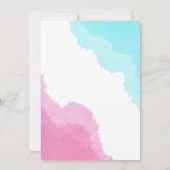 Waterverf jongen of meisje Geslacht onthullen part Kaart (Achterkant)