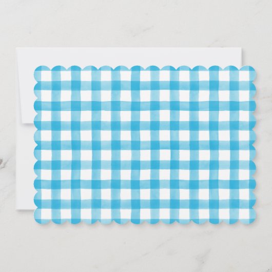 Waterverf Jongen Schaap Baby shower Boerderij Uitn Kaart (Achterkant)