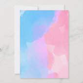 Waterverf jongen van meisje onthult geslacht kaart (Achterkant)