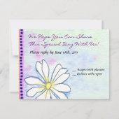 Waterverf Joodse bat Mitzvah Uitnodiging (Voorkant)