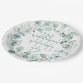 Waterverf Joodse bruiloft Hebrew Ani Ledodi Papieren Bordje (Gekanteld)