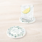 Waterverf Joodse bruiloft Hebrew Ani Ledodi Zandsteen Onderzetter (Zijkant)