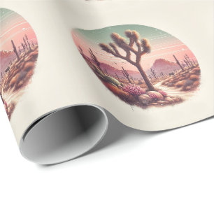 Waterverf Joshua Tree National Park Californië Cadeaupapier