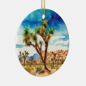 Waterverf Joshua Tree National Park Californië Keramisch Ornament (Rechts)