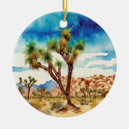 Waterverf Joshua Tree National Park Californië Keramisch Ornament