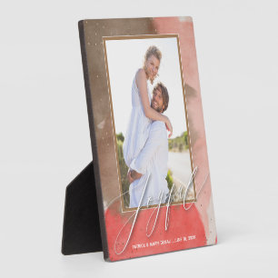 Waterverf Joyful kerstfoto Fotoplaat
