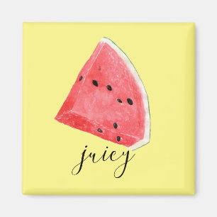 Waterverf Juicy Watermelon Wedge Magneet