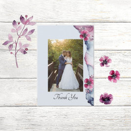 Waterverf Julia Floral bedankje Bedankkaart