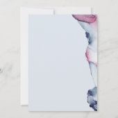 Waterverf Julia Floral bruiloft uitnodiging (Achterkant)