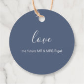 Waterverf Jupiter - vuurtoren Bedankjes Labels (Achterkant)