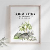 Waterverf Jurassic Dino Bites Sign Poster