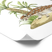 Waterverf Jurassic Dinosaur Guestbook Sign Poster (Hoek)