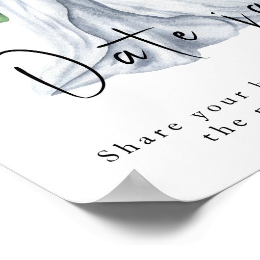 Waterverf jurk met bloemen - Date Night Ideeën Poster (Hoek)