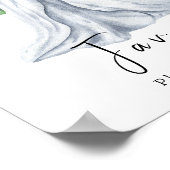 Waterverf jurk met bloemen - gunsten poster (Hoek)