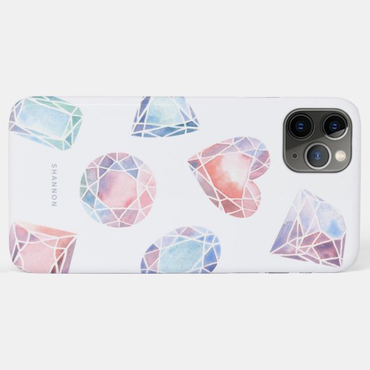 Waterverf juwelen Case-Mate iPhone case (Achterkant (horizontaal))